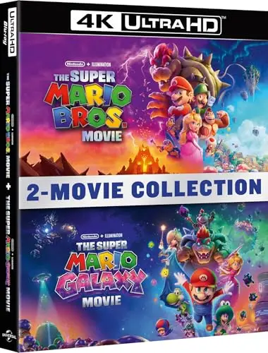 Super Mario Bros. le film + Super Mario Galaxy, le film [4K Ultra HD] [Blu-ray]