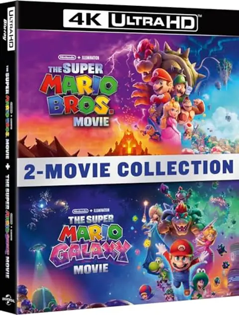 Super Mario Bros. le film + Super Mario Galaxy, le film [4K Ultra HD] [Blu-ray]