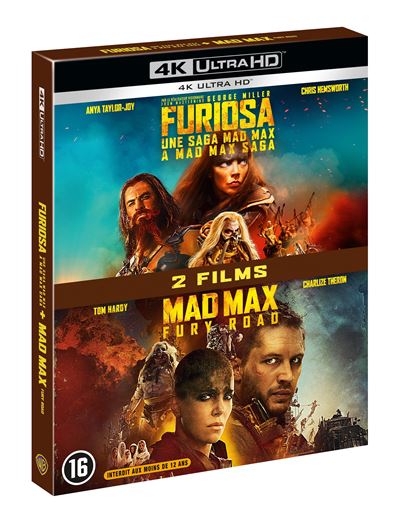 Furiosa : Une Saga Mad Max / Mad Max : Fury Road Blu-ray 4K Ultra HD