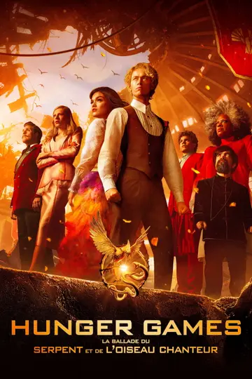 Affiche du film Hunger Games : La Ballade du serpent et de l'oiseau chanteur