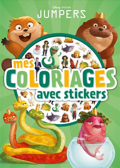 JUMPERS - Mes Coloriages avec stickers - Disney Pixar -  Collectif - Hachette Disney - broché - Document jeunesse